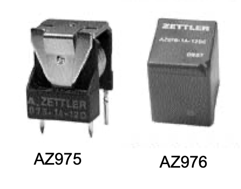 American Zettler Automotive Relay AZ975/AZ976 Series
