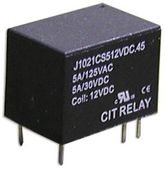 CIT Relay and Switch J102 Series UL Approved Relay