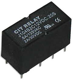 CIT Relay and Switch J104B Series UL Approved Relay