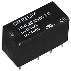 CIT Relay and Switch J104C Series UL Approved Relay