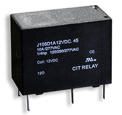 CIT Relay and Switch J105D Series UL Approved Relay