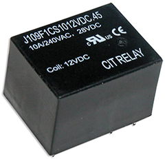 CIT Relay and Switch J109F Series UL Approved Relay