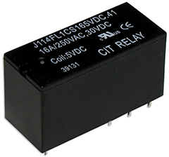 CIT Relay and Switch J114FL Series UL Approved Relay
