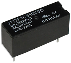 CIT Relay and Switch J117F Series UL Approved Relay
