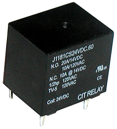 CIT Relay and Switch J118 Series UL Approved Relay