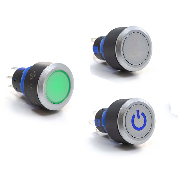E-Switch LB22 Series Multiple Colored Pushbutton Switch