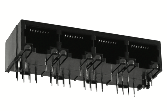 MODULAR JACKS AND PLUGS: GSLGX Series Ganged