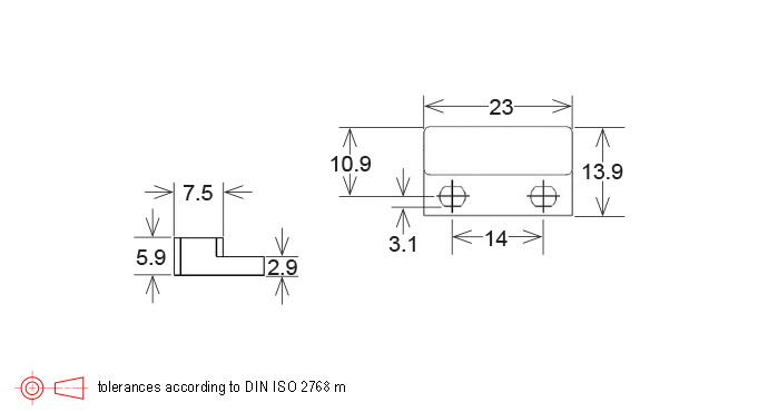 M04 Series Sensor Magnet in Housing