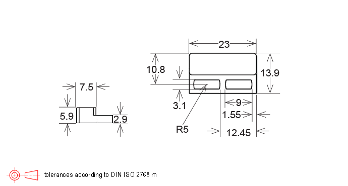 M13 Series Sensor Magnet in Housing