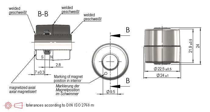 MS09-S Series Magnetic Float