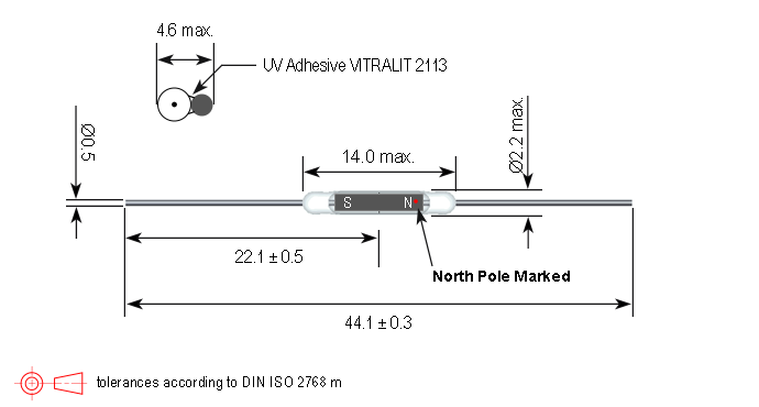 KSK-1E66 Series Reed Switch