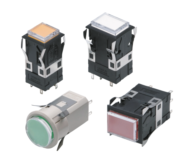 Lighted Pushbutton Switch (Square) A3P