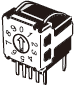 A6KV-1□2RF Piano DIP Switch