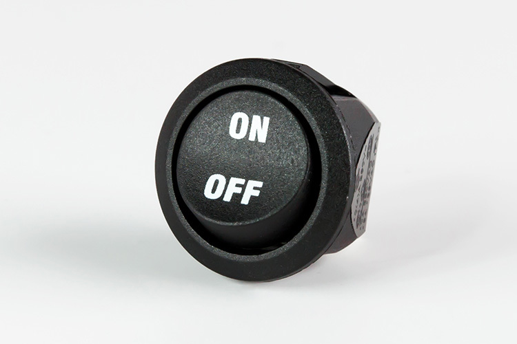 RC Illuminated and Non-Illuminated Round Rocker Switches