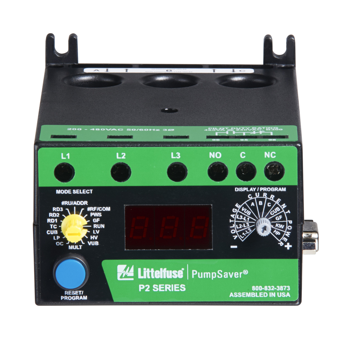 Littelfuse 777-KW/HP-P2 Series 3-Phase Current & Voltage Monitor