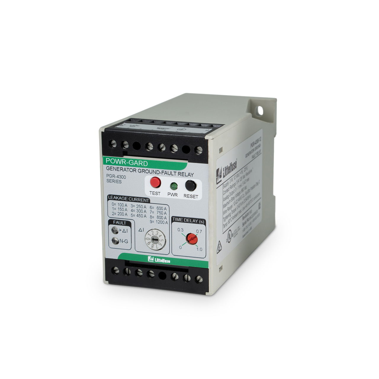 Littelfuse PGR-4300 SERIES (GFA300) Generator Ground-Fault Relay