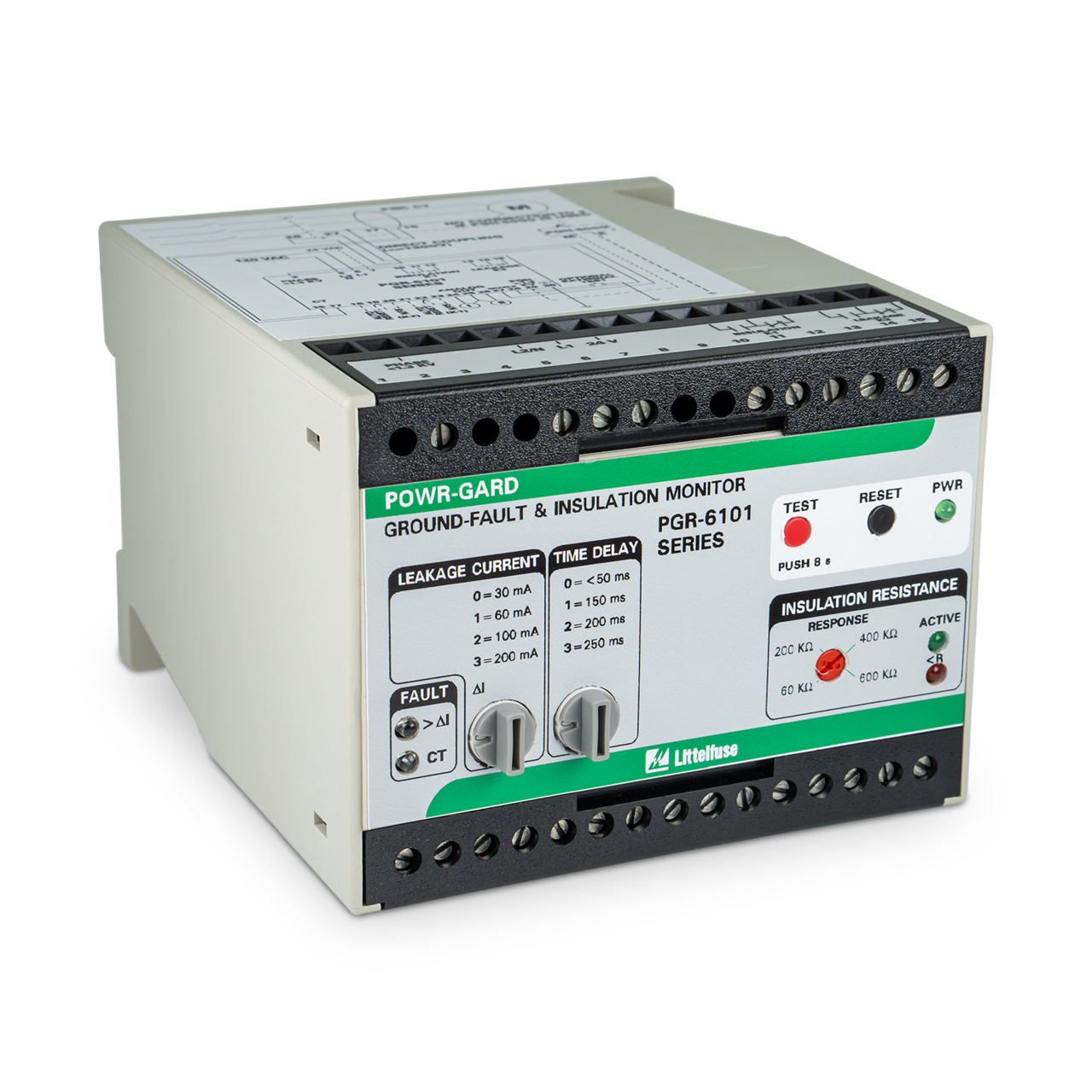 Littelfuse PGR-6101 SERIES (GFR4001) Ground-Fault & Insulation Monitor