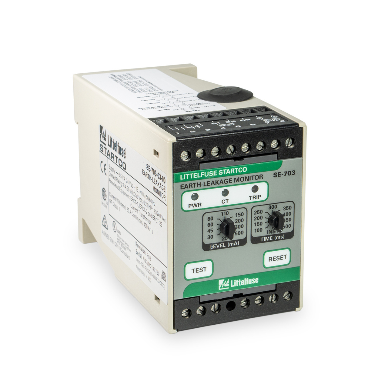 Littelfuse SE-703 SERIES Earth-Leakage Monitor
