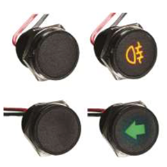 Q16 Series Secret- Until-Lit LED indicator.