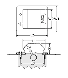 LEVER-ACTUATED CIRCUIT BREAKER BOOTS, FRONT-OF-PANEL MOUNTING