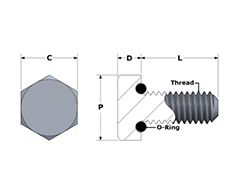 IMPERIAL HEXAGONAL HEAD BOLT