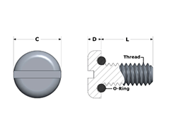 METRIC PAN HEAD WITH SLOTTED DRIVE