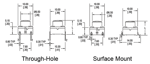 ME Series Tactile Switch Dim