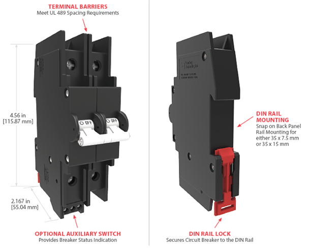 G-Series DIN Rail Circuit Breaker is UL489 Listed