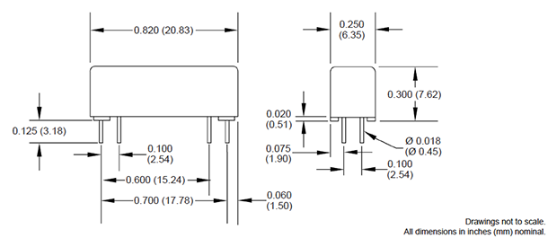 BFM Reed Relay- Comus - Drawing