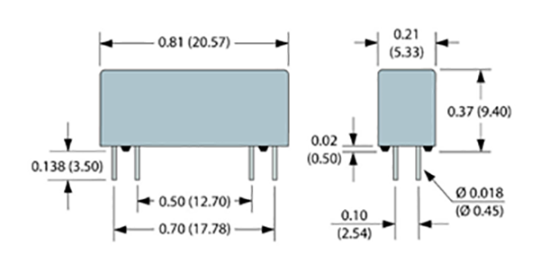 1517 Series, Mini SIP - Drawing