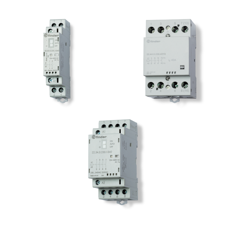 22 SERIES Modular contactors 25 - 40 - 63A