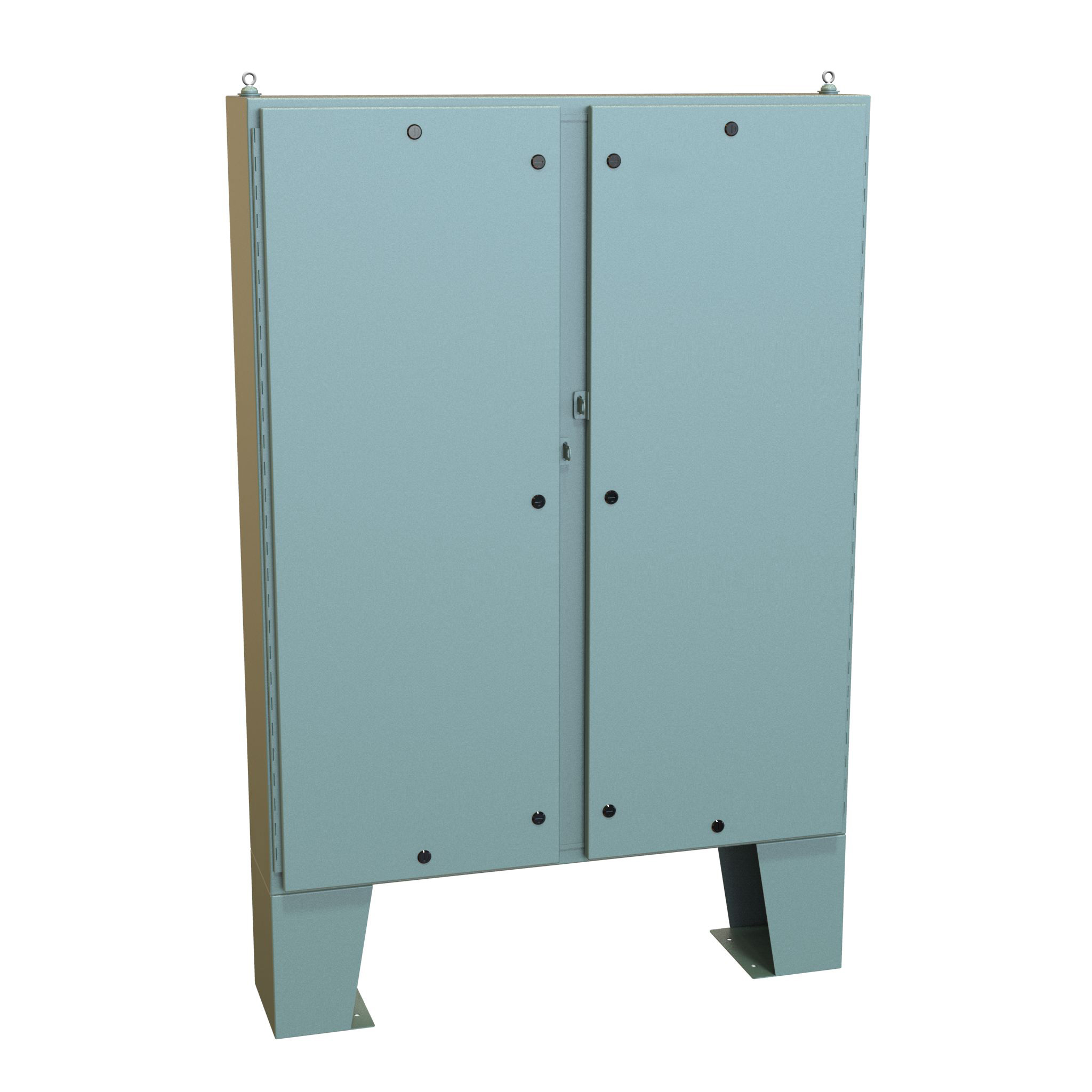 Hammond Manufacturing - Type 4 Mild Steel Two Door Floormount Enclosure