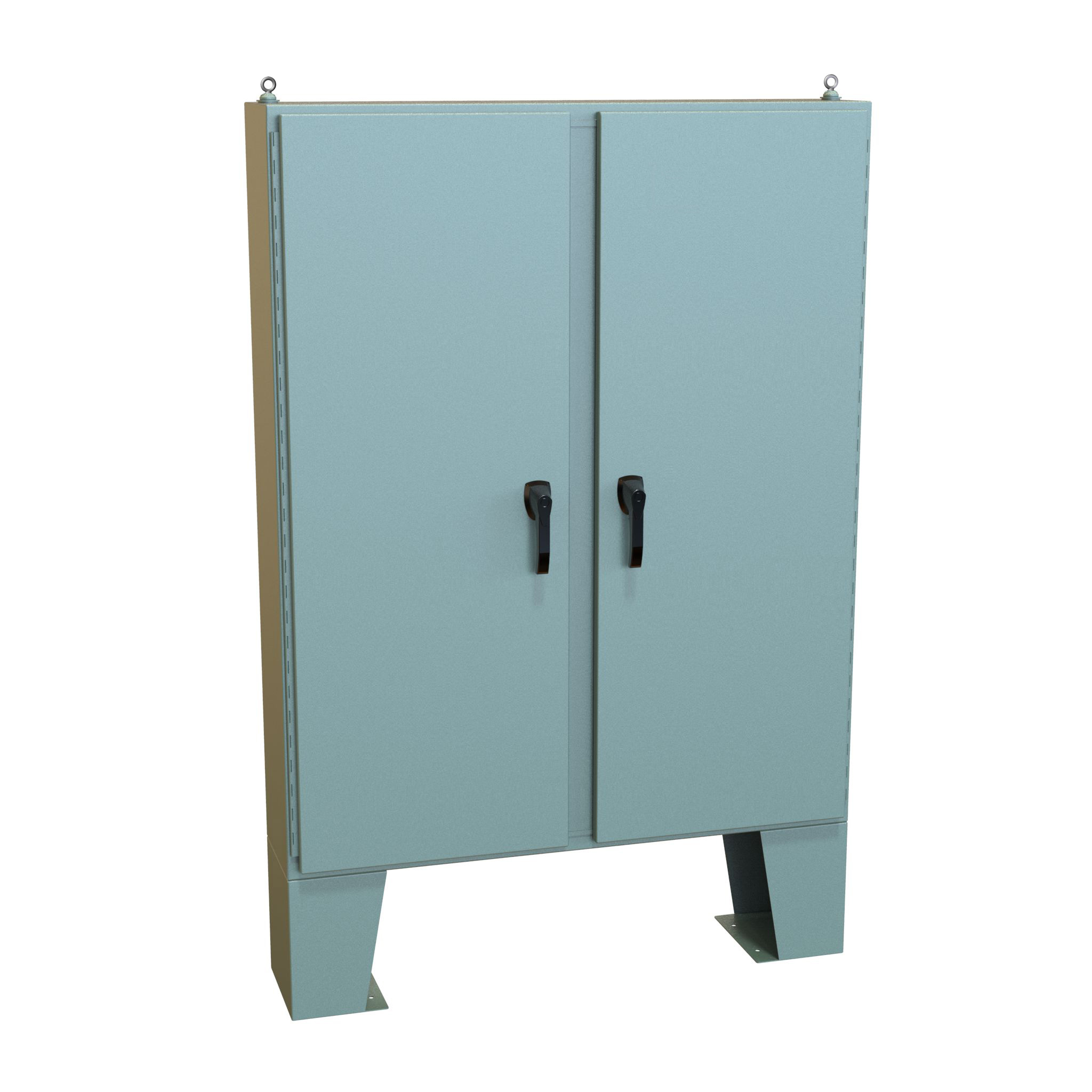 Hammond Manufacturing - Type 4 Mild Steel Two Door Floormount Enclosure